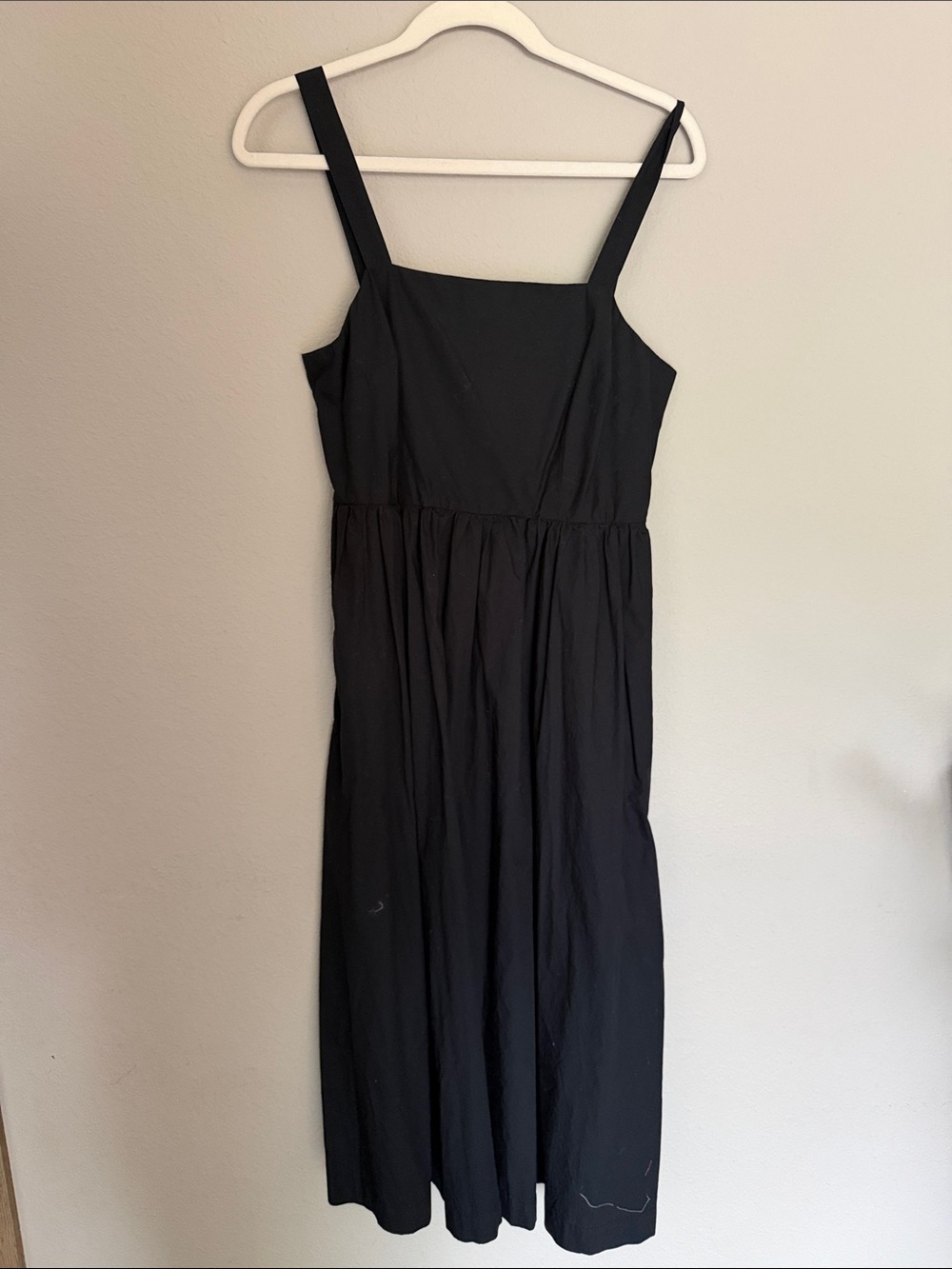 a new day Black Square-Neck Midi Sundress